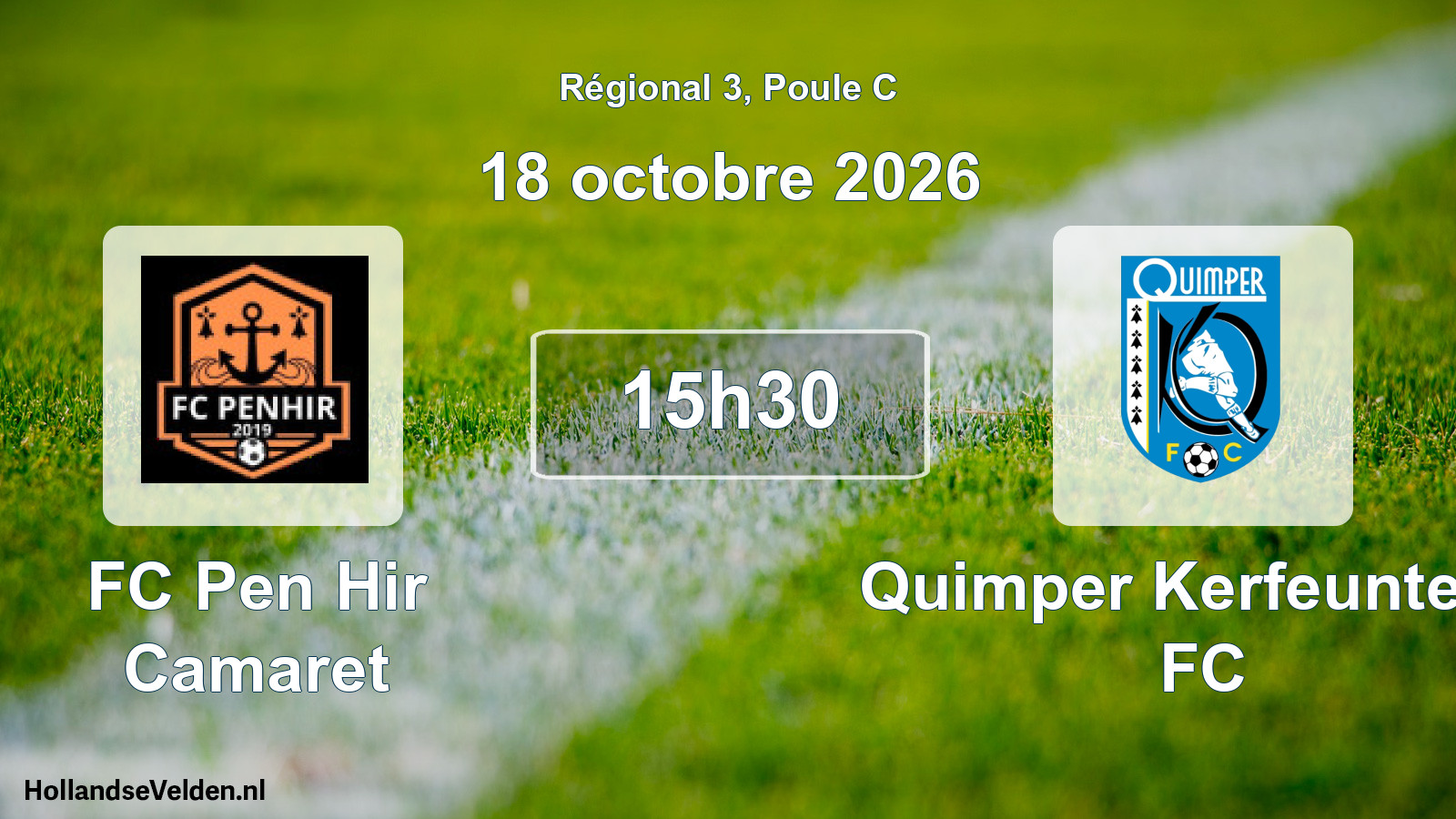 Scheduled Match: FC Pen Hir Camaret - Quimper Kerfeunteun FC (18 October 2026)
