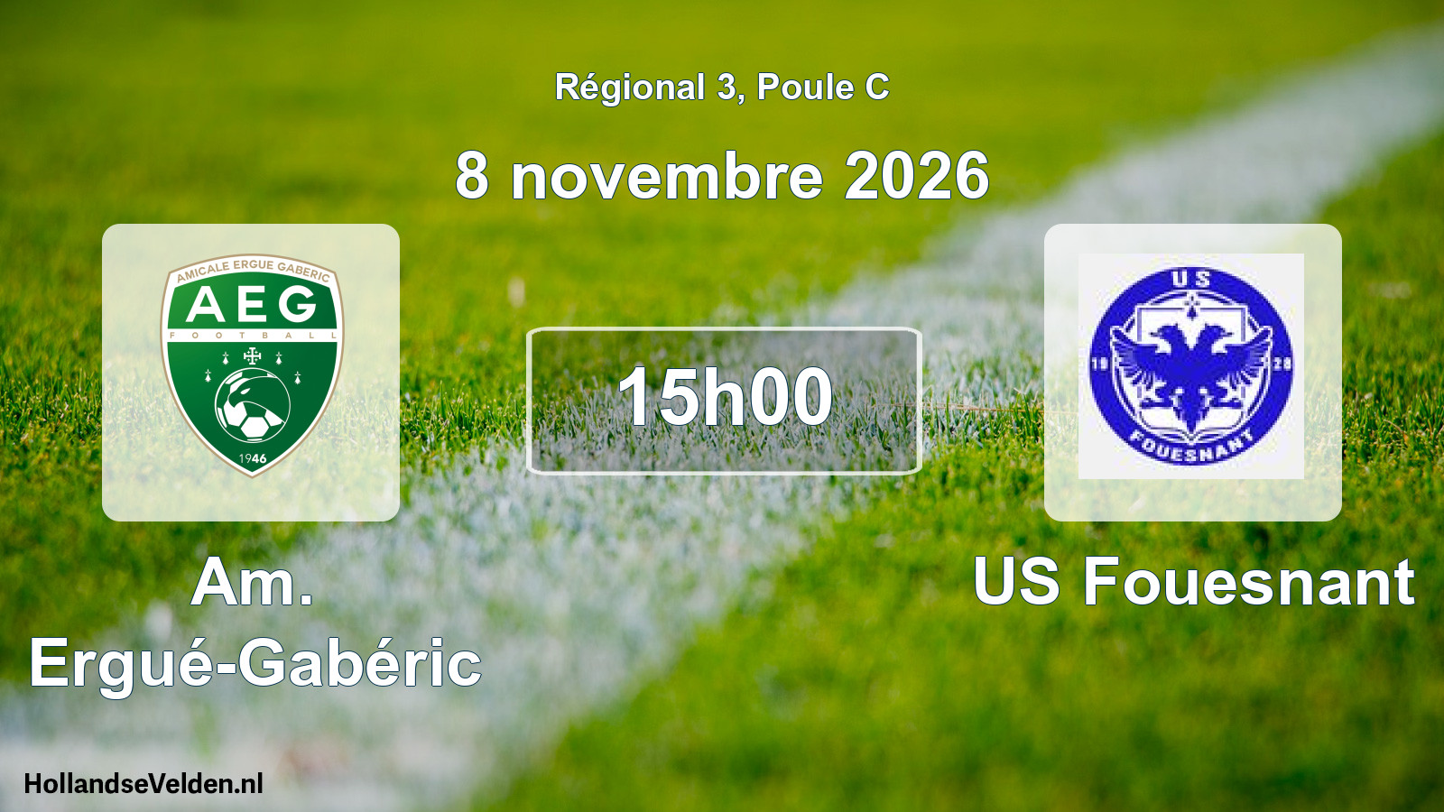 Scheduled Match: Am. Ergué-Gabéric - US Fouesnant (8 November 2026)