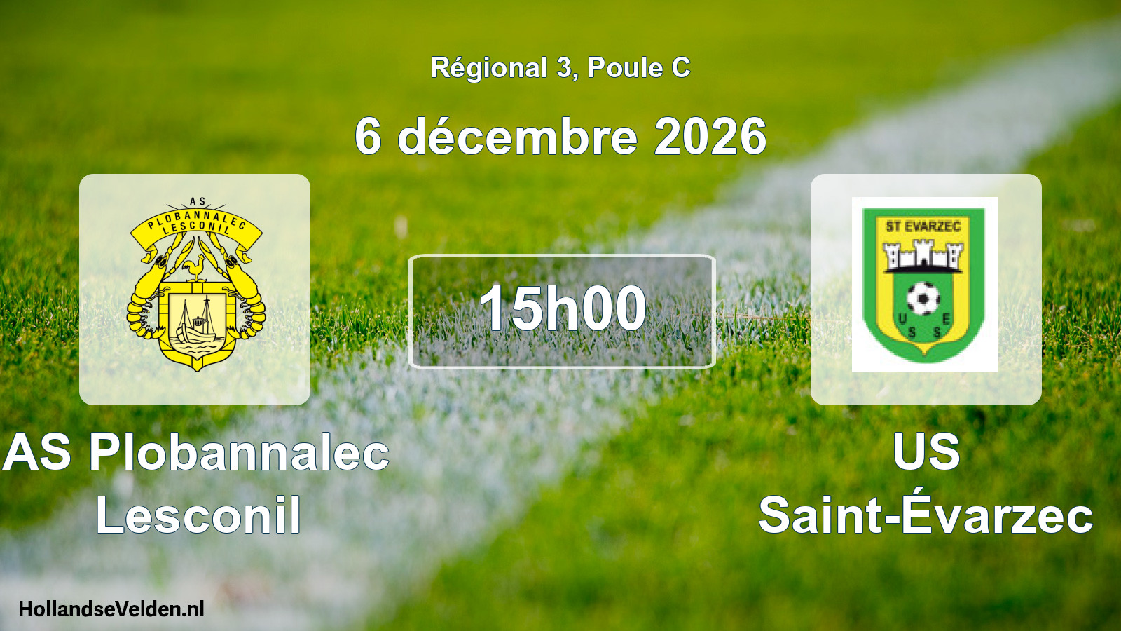 Scheduled Match: AS Plobannalec Lesconil - US Saint-Évarzec (6 December 2026)