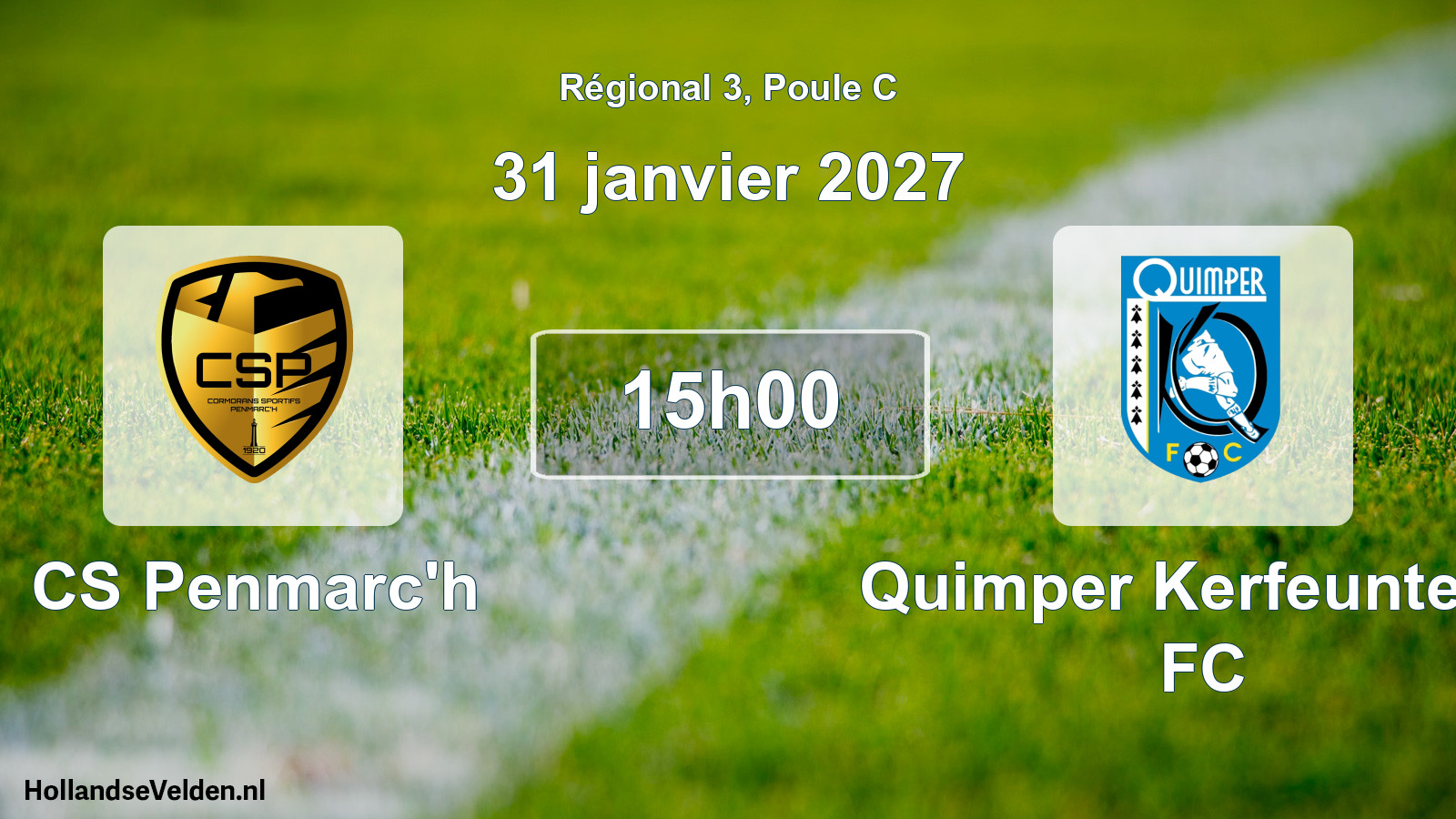 Scheduled Match: CS Penmarc'h - Quimper Kerfeunteun FC (31 January 2027)
