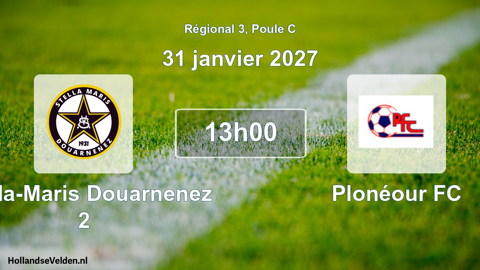 Scheduled Match: Stella-Maris Douarnenez 2 - Plonéour FC (31 January 2027)