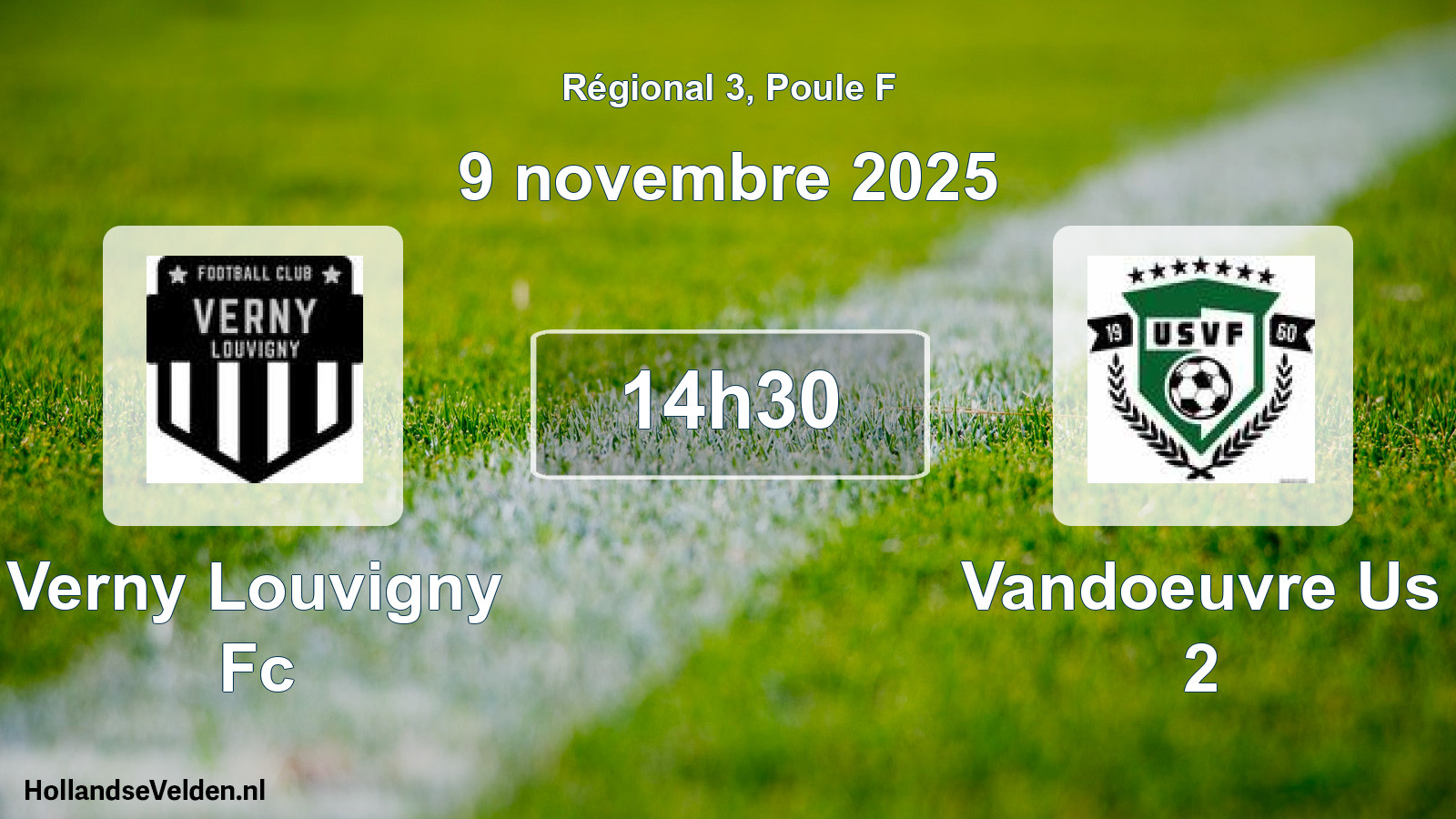 Geplande wedstrijd: Verny Louvigny Fc - Vandoeuvre Us 2 (9 novembre 2025)