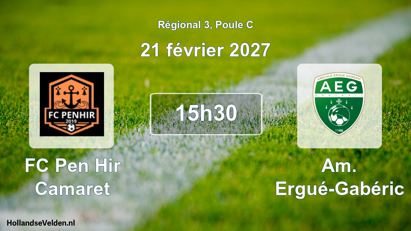 Scheduled Match: FC Pen Hir Camaret - Am. Ergué-Gabéric (21 February 2027)
