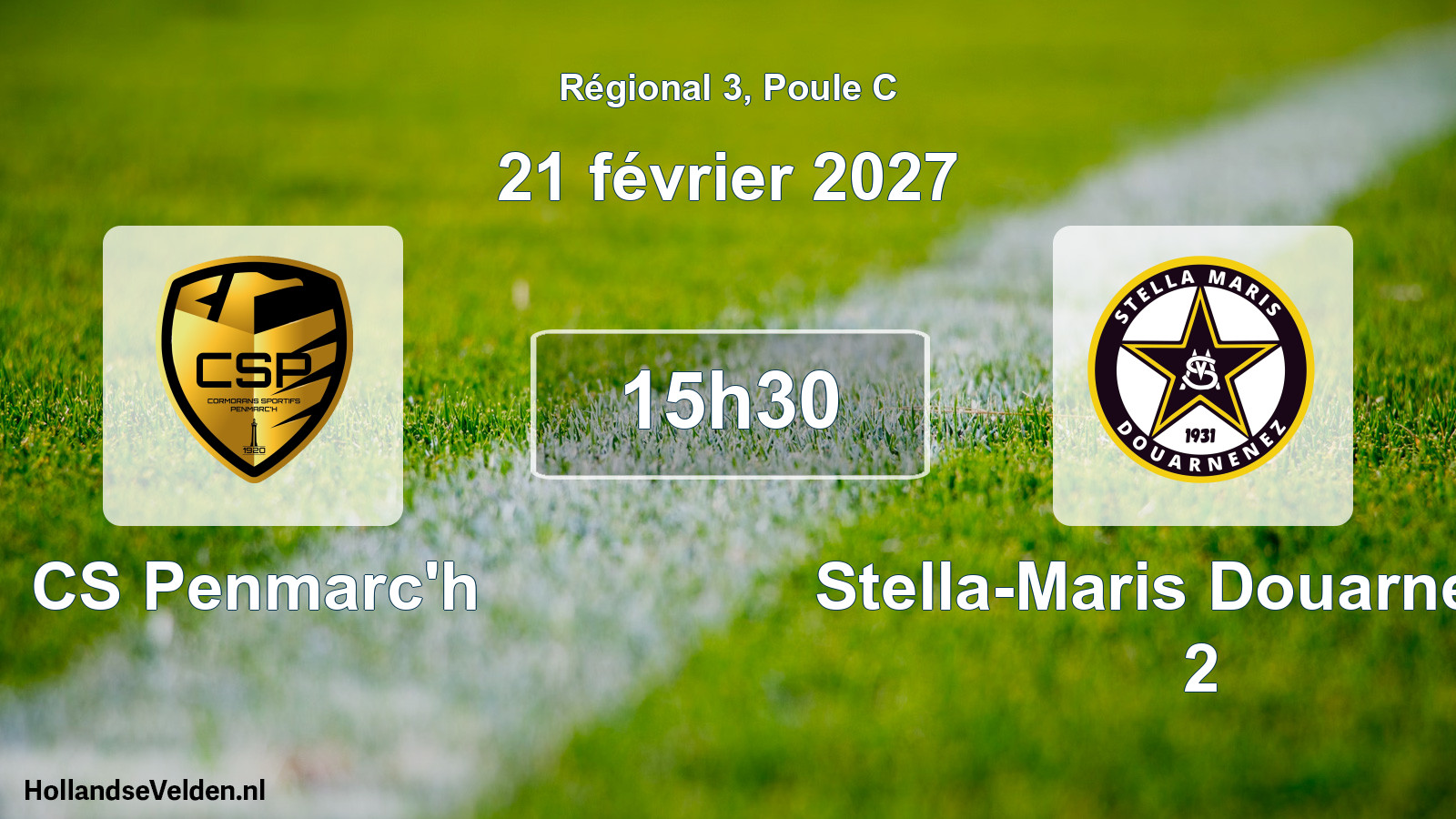 Scheduled Match: CS Penmarc'h - Stella-Maris Douarnenez 2 (21 February 2027)