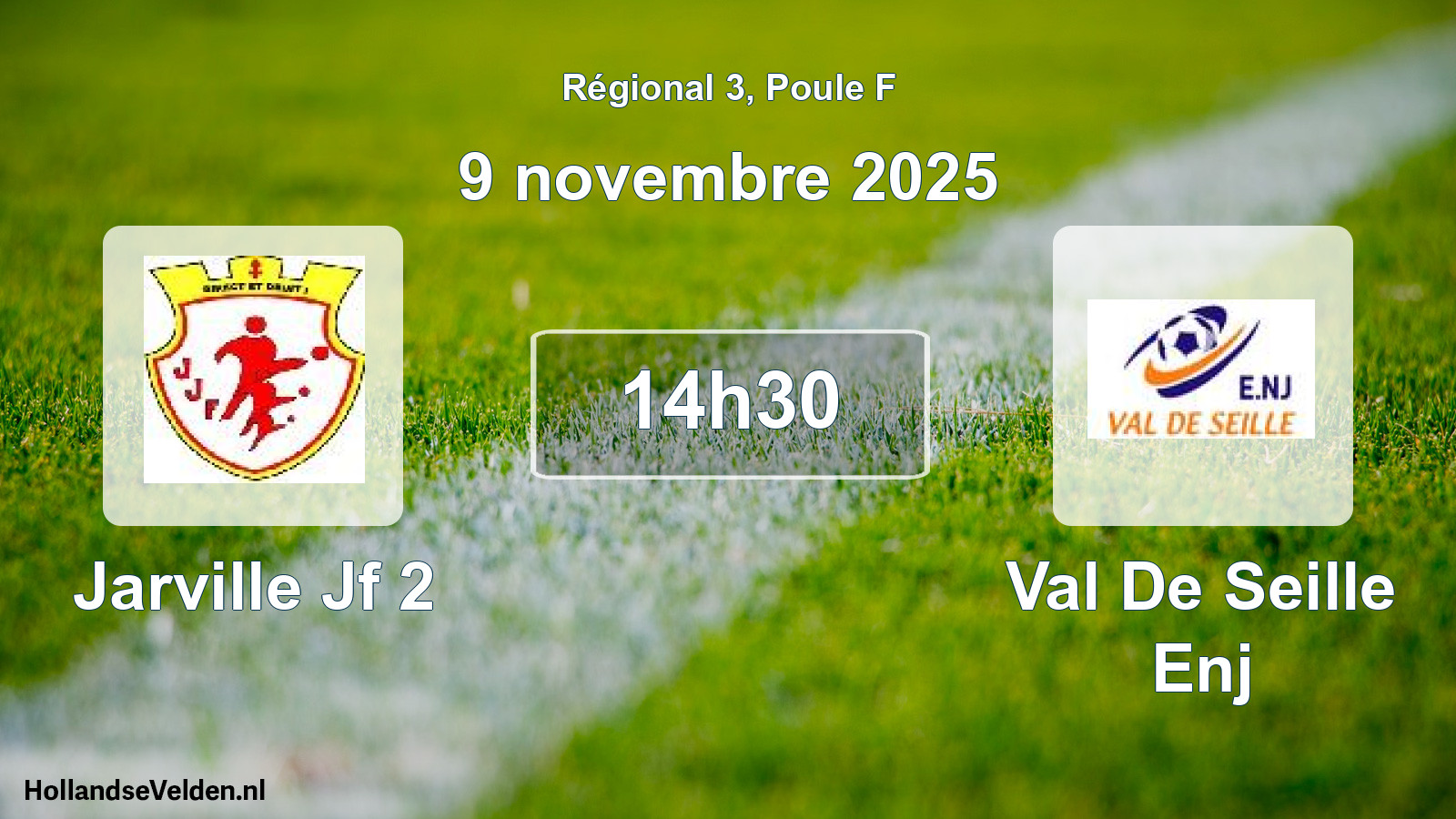 Scheduled Match: Jarville Jf 2 - Val De Seille Enj (9 November 2025)