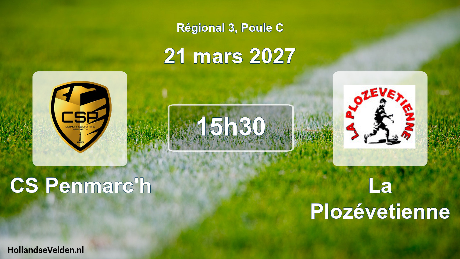 Match programmé: CS Penmarc'h - La Plozévetienne (21 mars 2027)