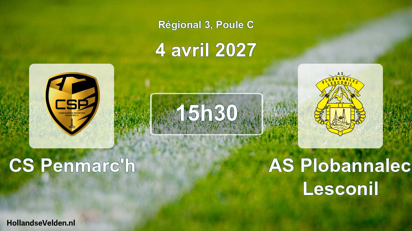 Scheduled Match: CS Penmarc'h - AS Plobannalec Lesconil (4 April 2027)