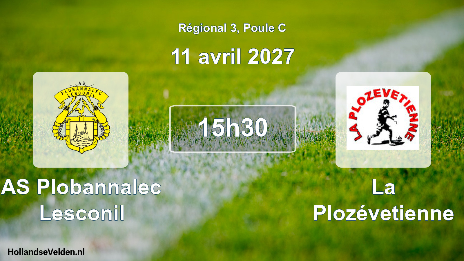 Geplande wedstrijd: AS Plobannalec Lesconil - La Plozévetienne (11 april 2027)