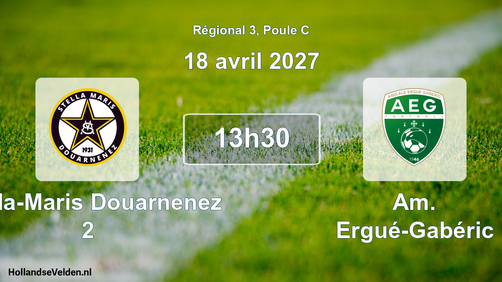 Scheduled Match: Stella-Maris Douarnenez 2 - Am. Ergué-Gabéric (18 April 2027)