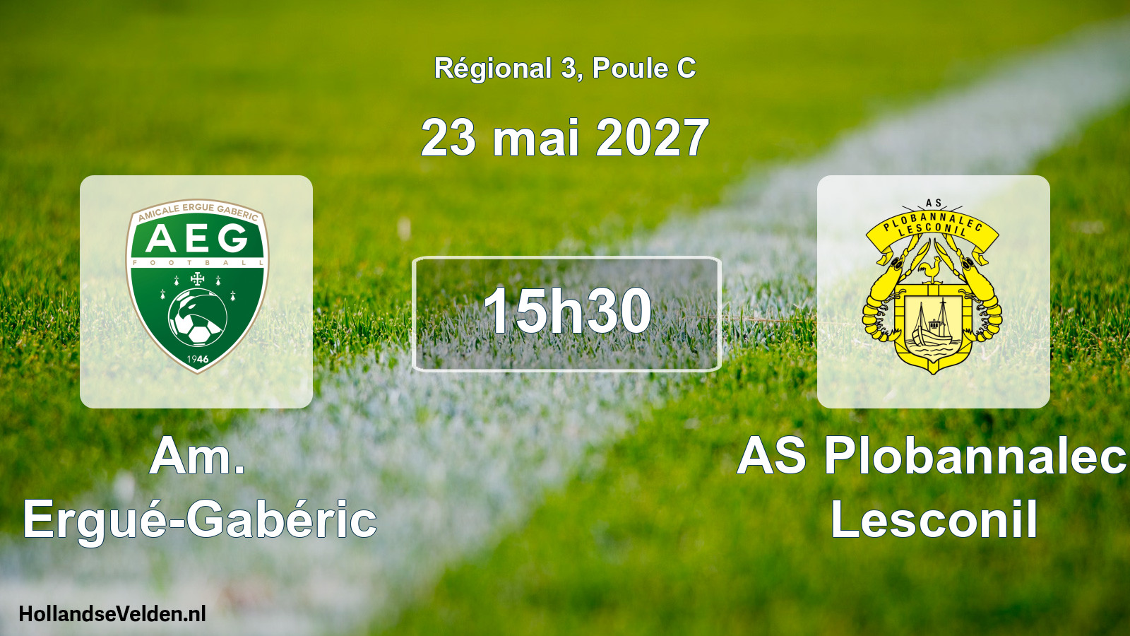 Match programmé: Am. Ergué-Gabéric - AS Plobannalec Lesconil (23 mai 2027)