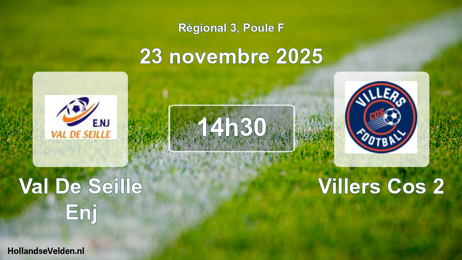 Scheduled Match: Val De Seille Enj - Villers Cos 2 (23 November 2025)