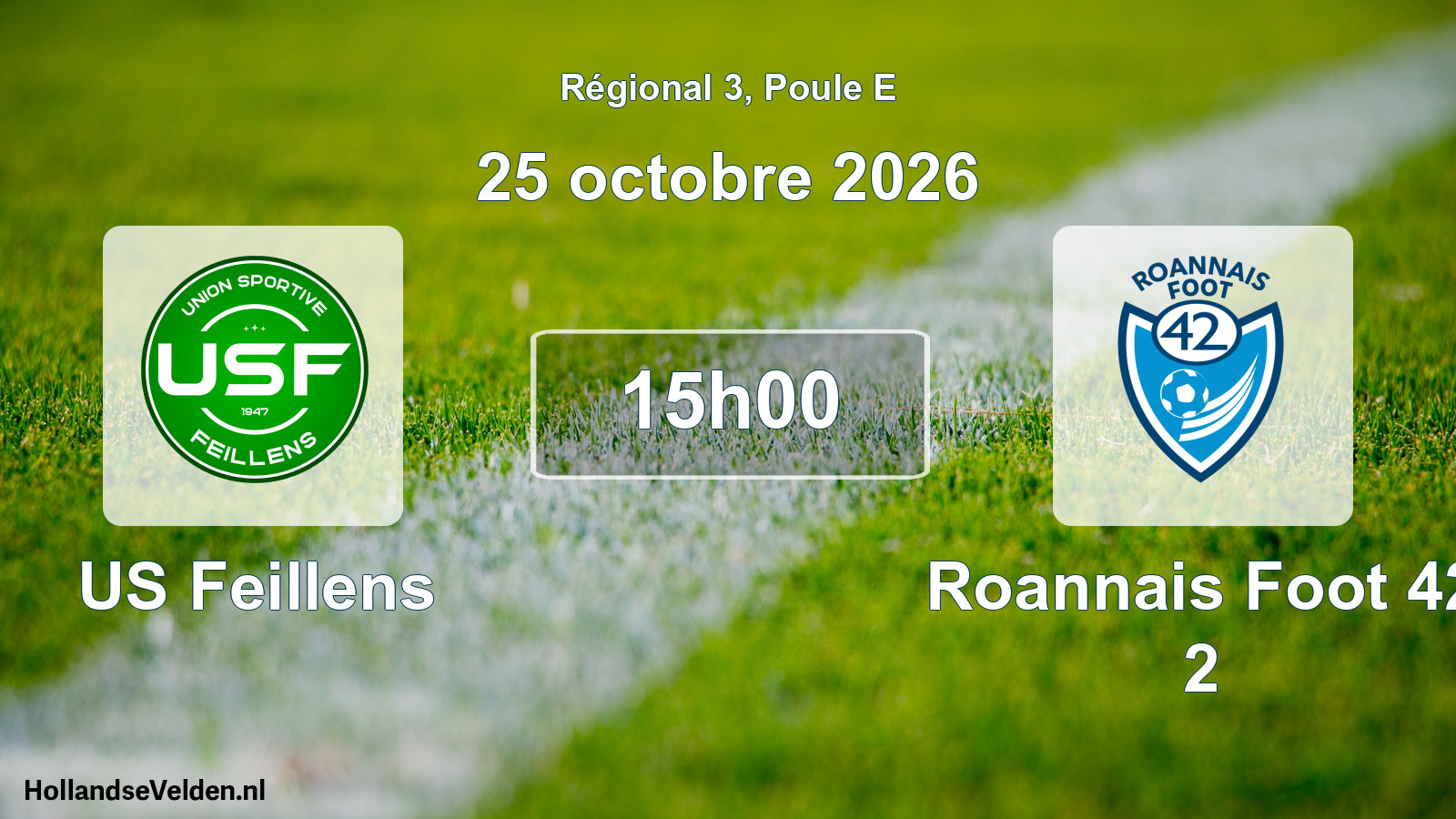 Scheduled Match: US Feillens - Roannais Foot 42 2 (25 October 2026)
