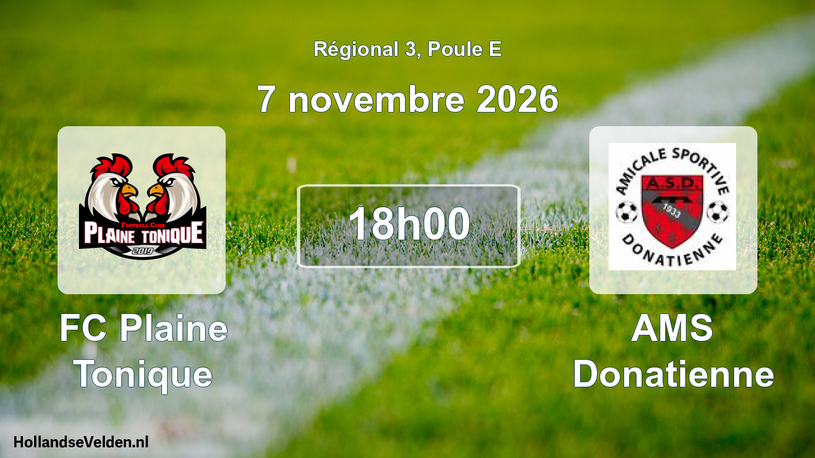 Scheduled Match: FC Plaine Tonique - AMS Donatienne (7 November 2026)
