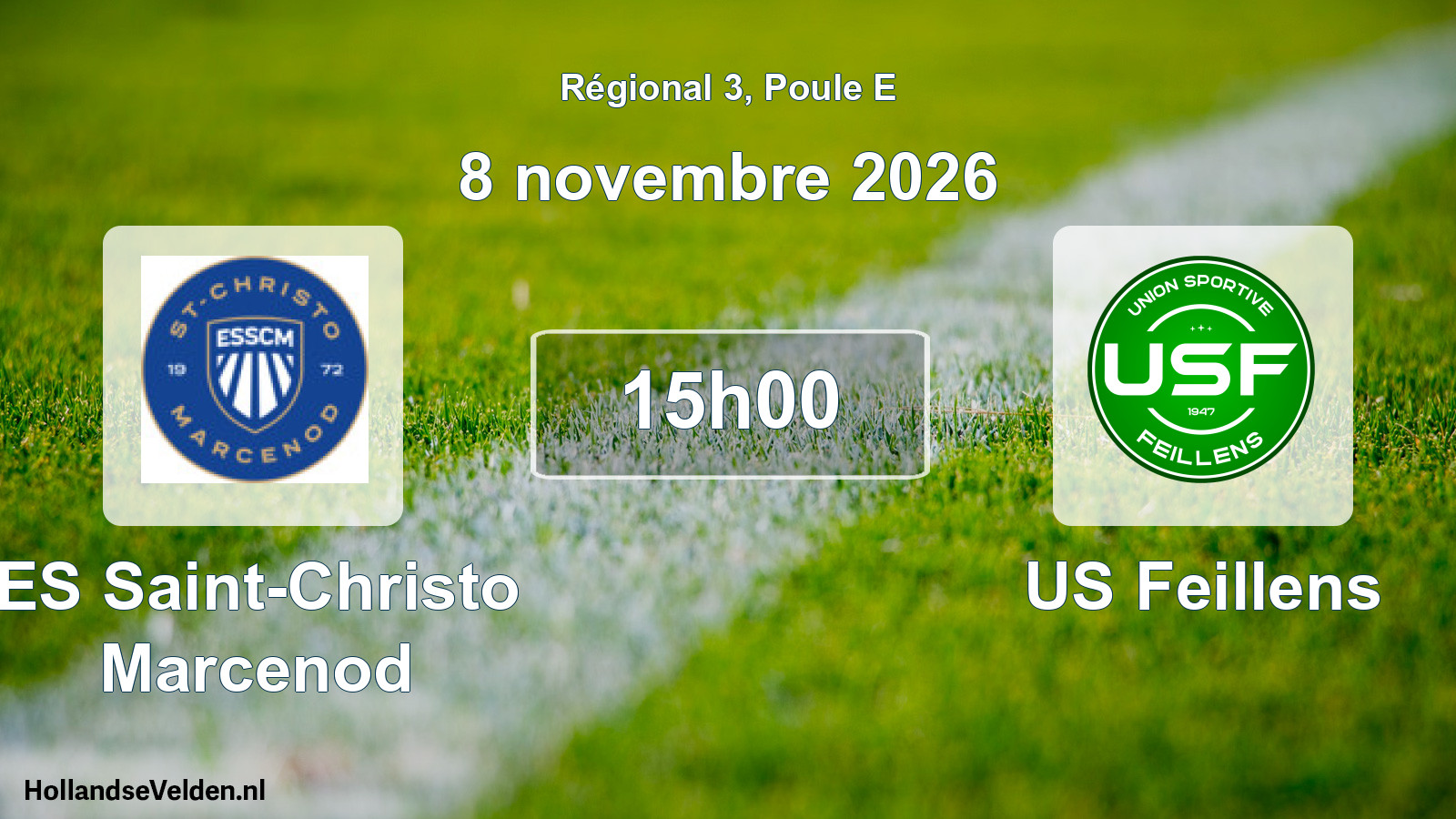 Scheduled Match: ES Saint-Christo Marcenod - US Feillens (8 November 2026)