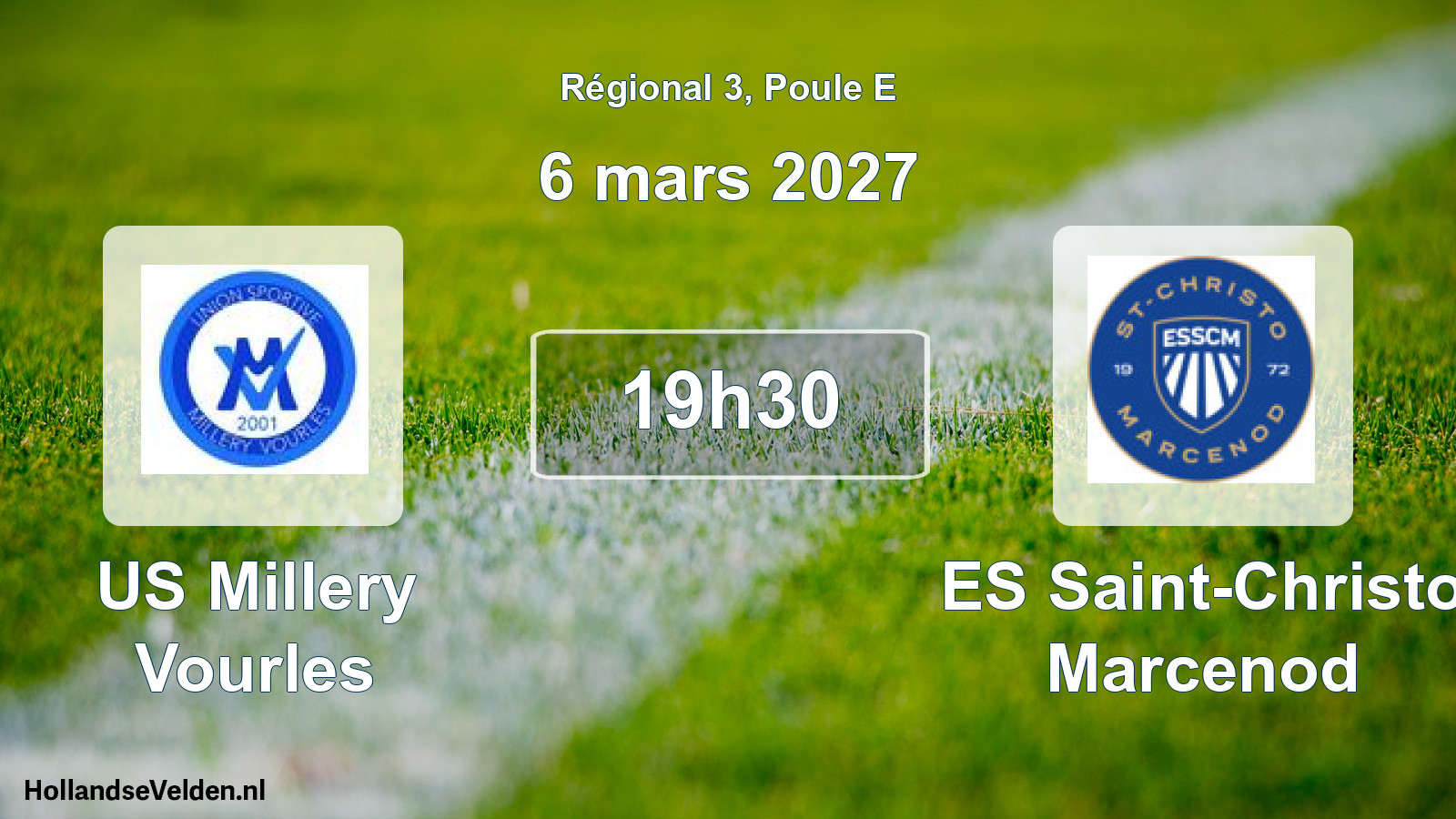 Scheduled Match: US Millery Vourles - ES Saint-Christo Marcenod (6 March 2027)