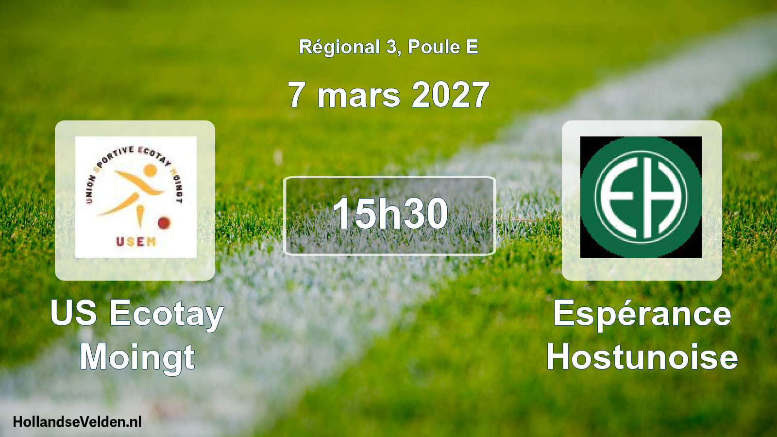 Scheduled Match: US Ecotay Moingt - Espérance Hostunoise (7 March 2027)