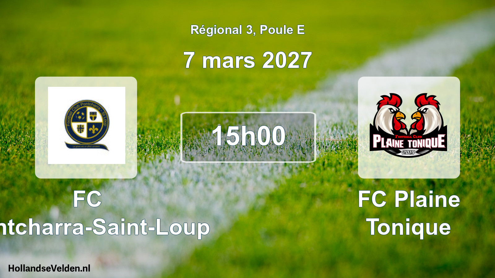 Scheduled Match: FC Pontcharra-Saint-Loup - FC Plaine Tonique (7 March 2027)