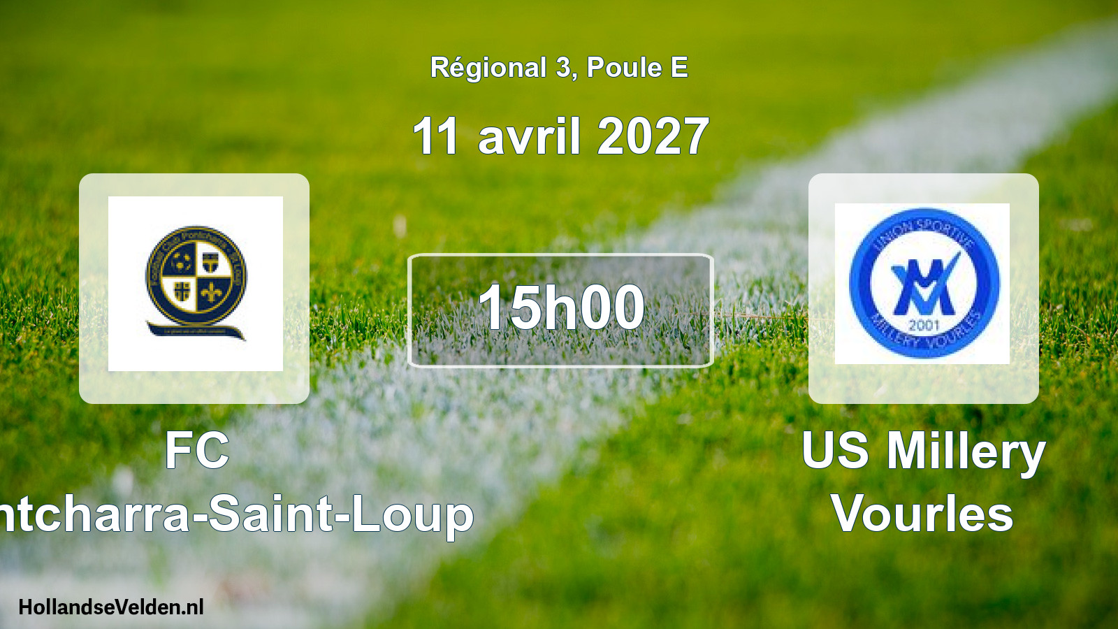 Scheduled Match: FC Pontcharra-Saint-Loup - US Millery Vourles (11 April 2027)