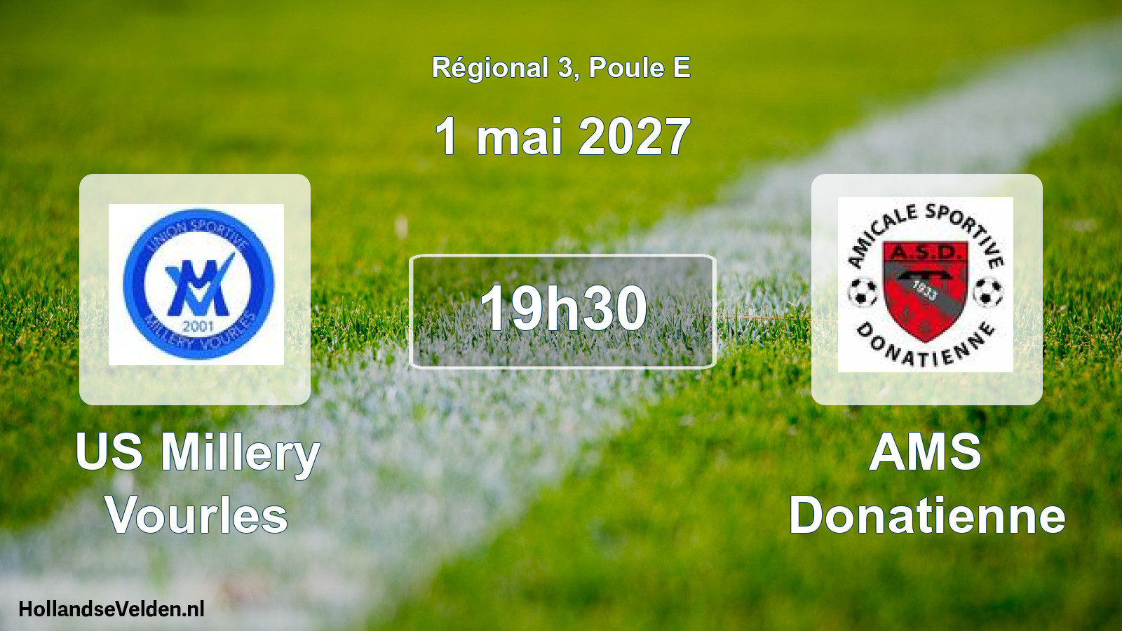 Match programmé: US Millery Vourles - AMS Donatienne (1 mai 2027)