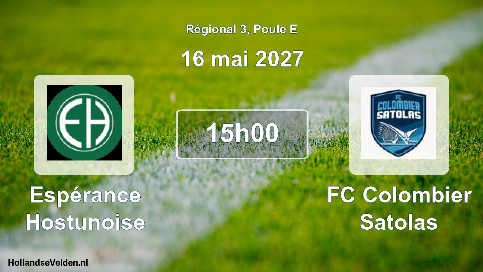 Scheduled Match: Espérance Hostunoise - FC Colombier Satolas (16 May 2027)