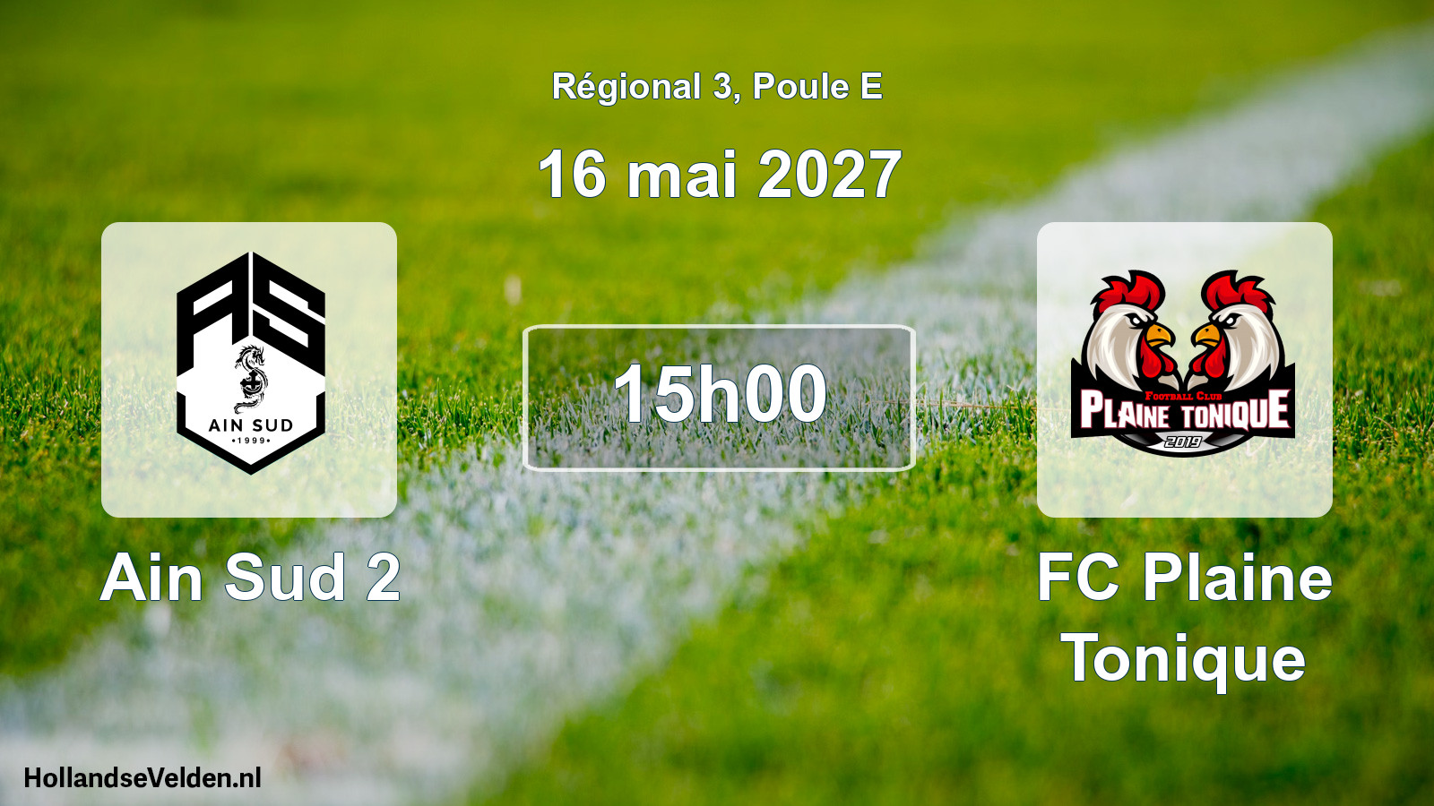 Scheduled Match: Ain Sud 2 - FC Plaine Tonique (16 May 2027)