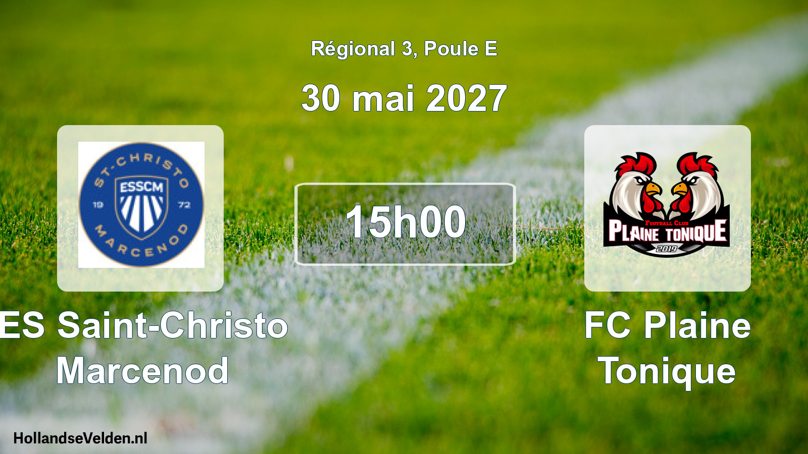 Scheduled Match: ES Saint-Christo Marcenod - FC Plaine Tonique (30 May 2027)
