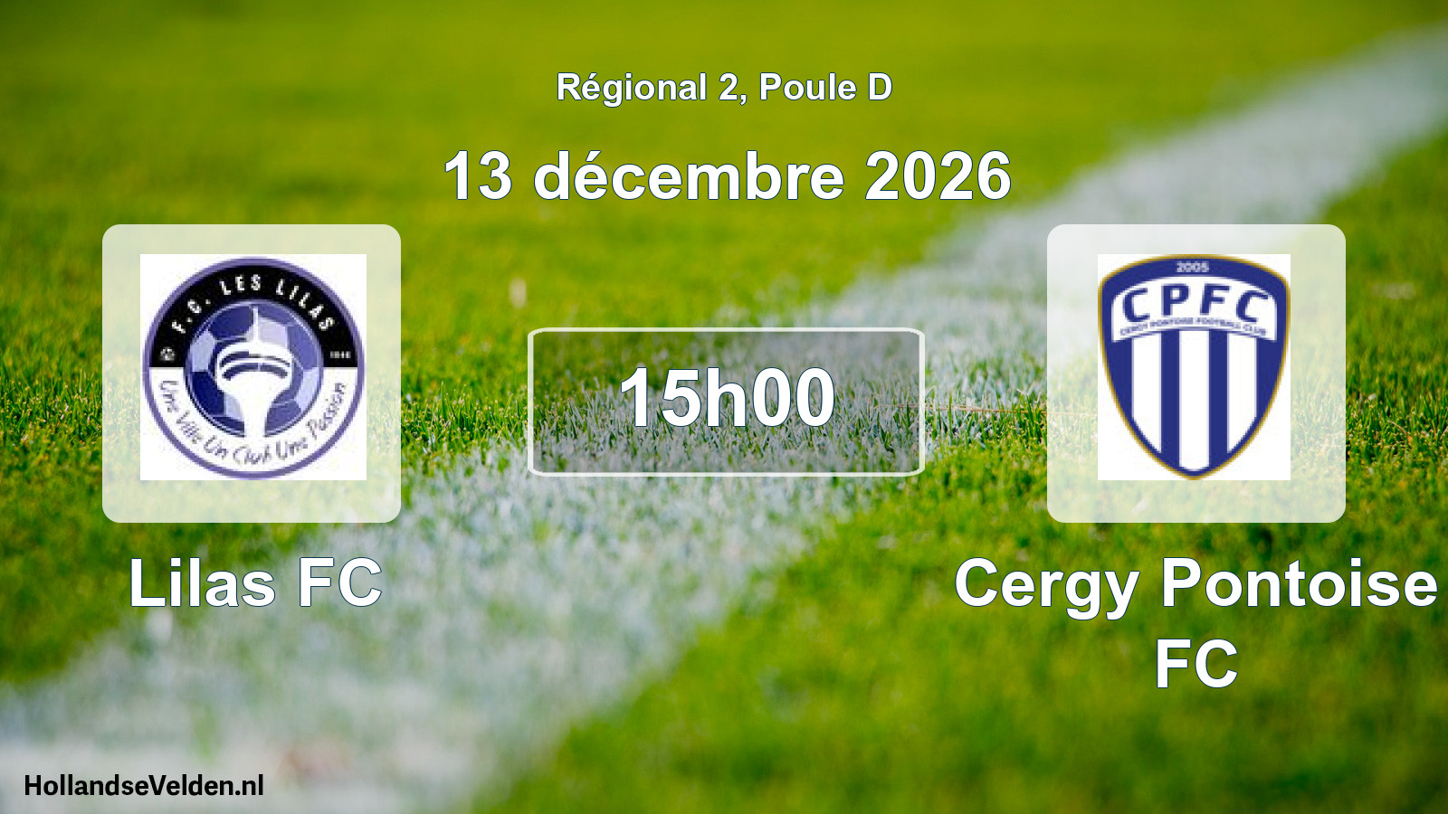 Scheduled Match: Lilas FC - Cergy Pontoise FC (13 December 2026)