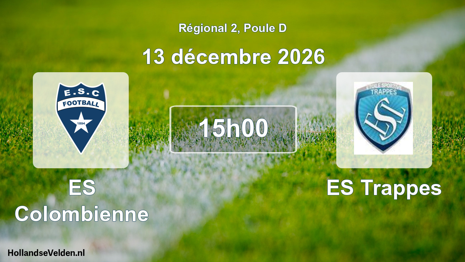 Match programmé: ES Colombienne - ES Trappes (13 décembre 2026)