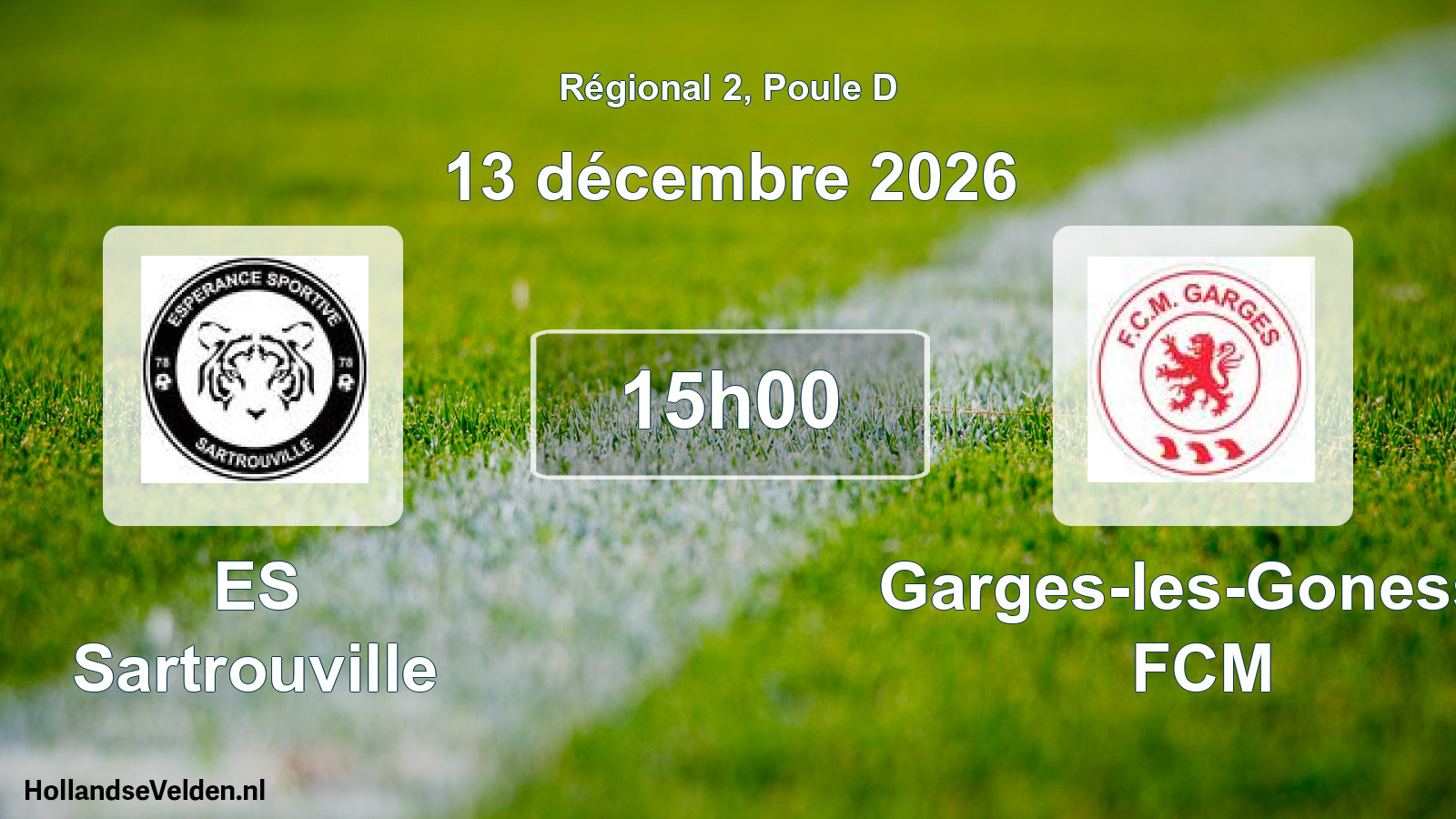 Scheduled Match: ES Sartrouville - Garges-les-Gonesse FCM (13 December 2026)