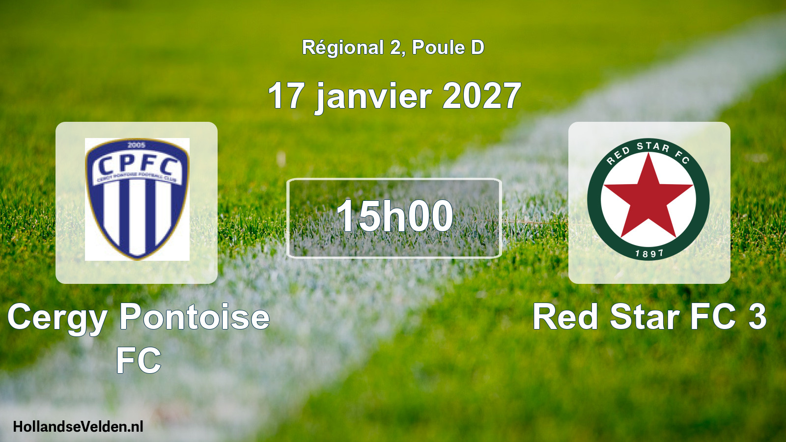 Scheduled Match: Cergy Pontoise FC - Red Star FC 3 (17 January 2027)