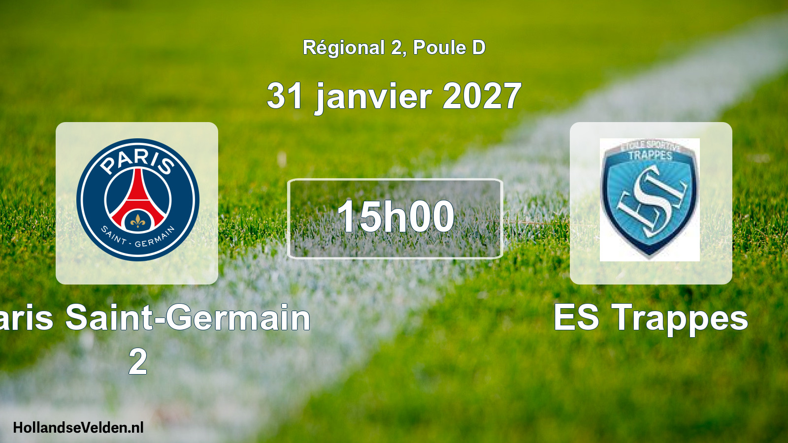 Scheduled Match: Paris Saint-Germain 2 - ES Trappes (31 January 2027)