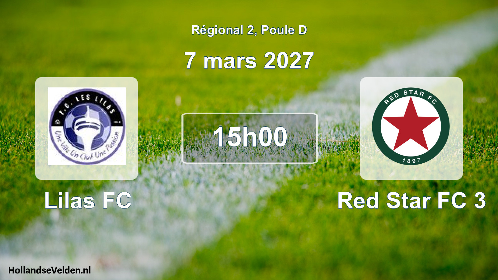 Scheduled Match: Lilas FC - Red Star FC 3 (7 March 2027)