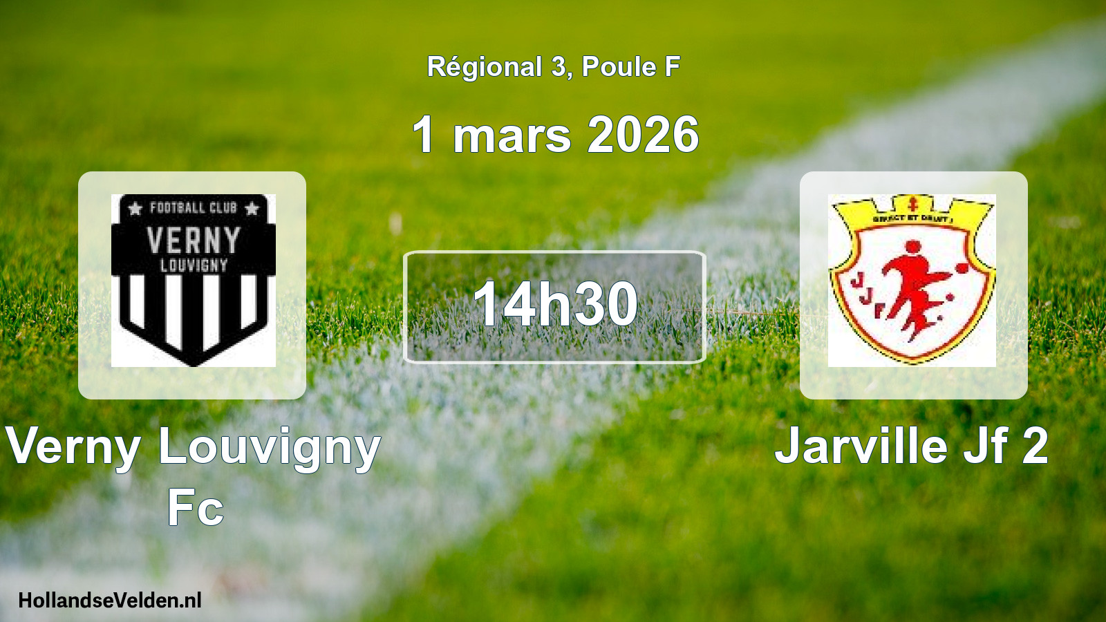 Scheduled Match: Verny Louvigny Fc - Jarville Jf 2 (1 March 2026)
