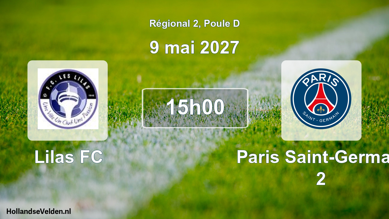Scheduled Match: Lilas FC - Paris Saint-Germain 2 (9 May 2027)
