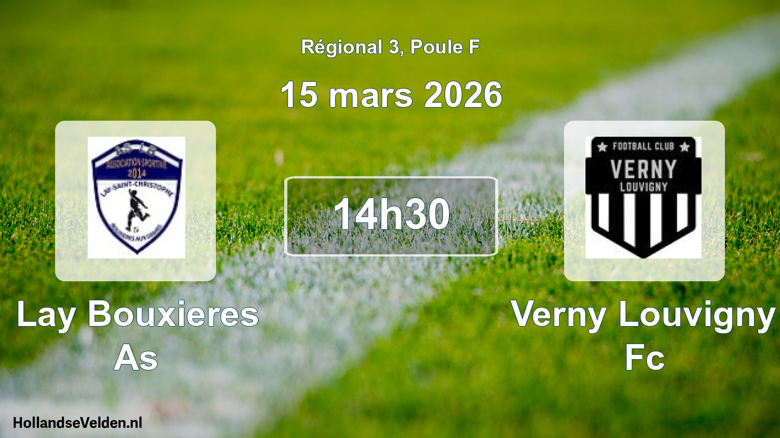 Geplande wedstrijd: Lay Bouxieres As - Verny Louvigny Fc (15 mars 2026)