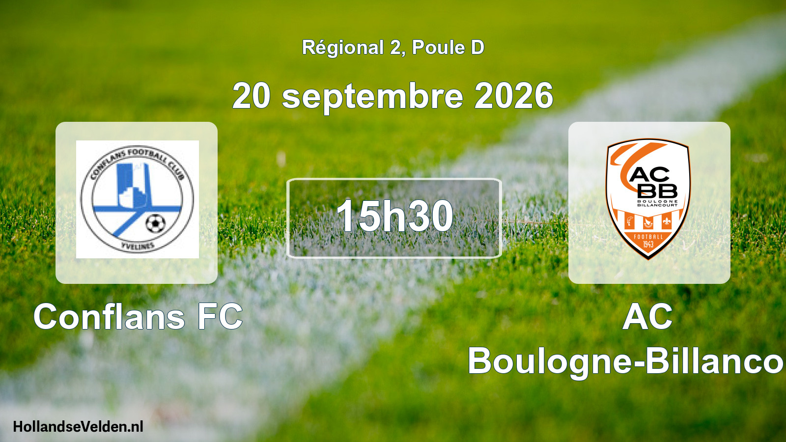 Scheduled Match: Conflans FC - AC Boulogne-Billancourt (20 September 2026)