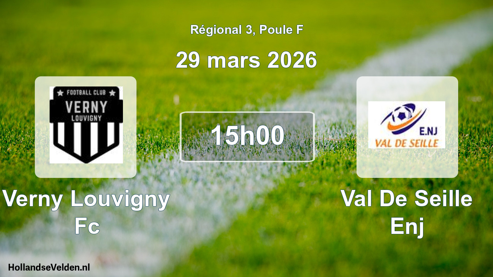 Scheduled Match: Verny Louvigny Fc - Val De Seille Enj (29 March 2026)