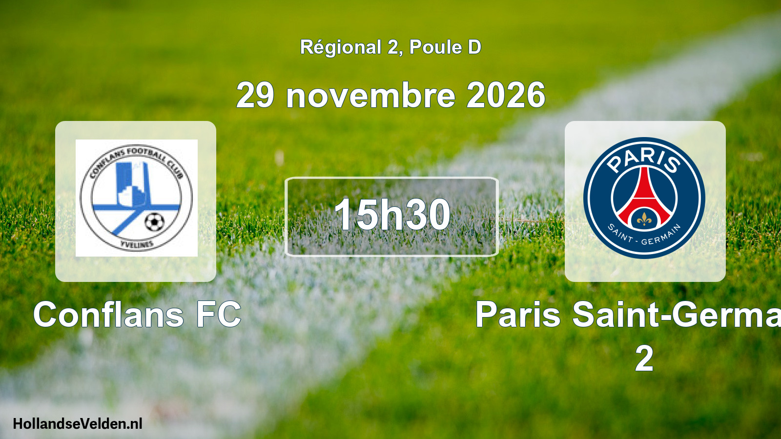 Scheduled Match: Conflans FC - Paris Saint-Germain 2 (29 November 2026)