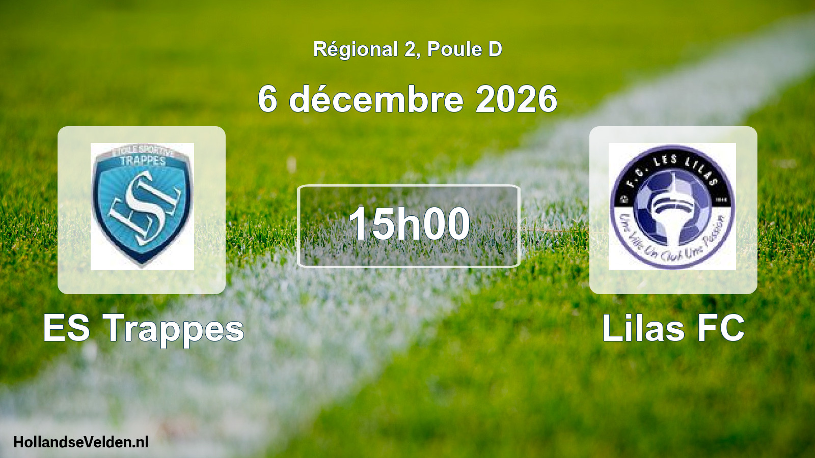Scheduled Match: ES Trappes - Lilas FC (6 December 2026)