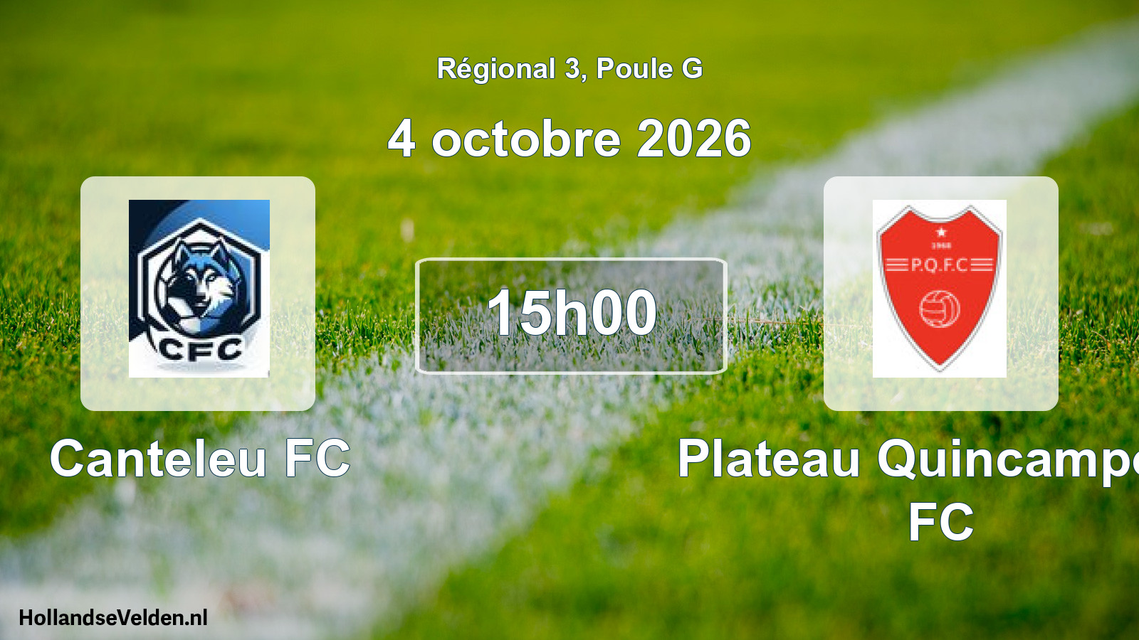 Scheduled Match: Canteleu FC - Plateau Quincampoix FC (4 October 2026)