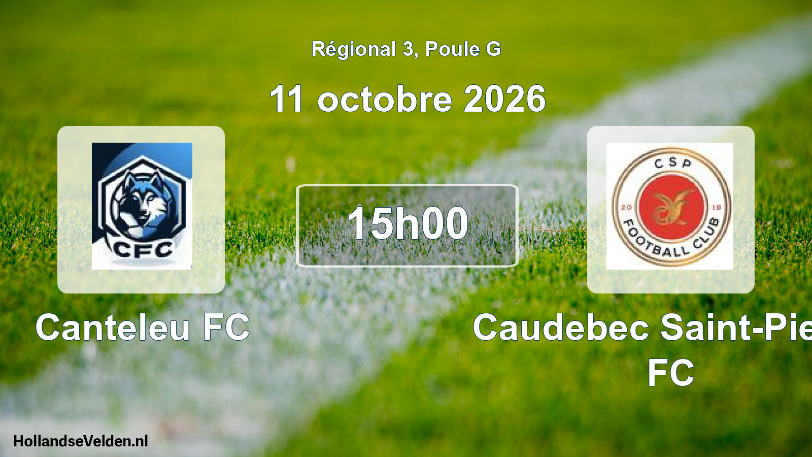 Scheduled Match: Canteleu FC - Caudebec Saint-Pierre FC (11 October 2026)