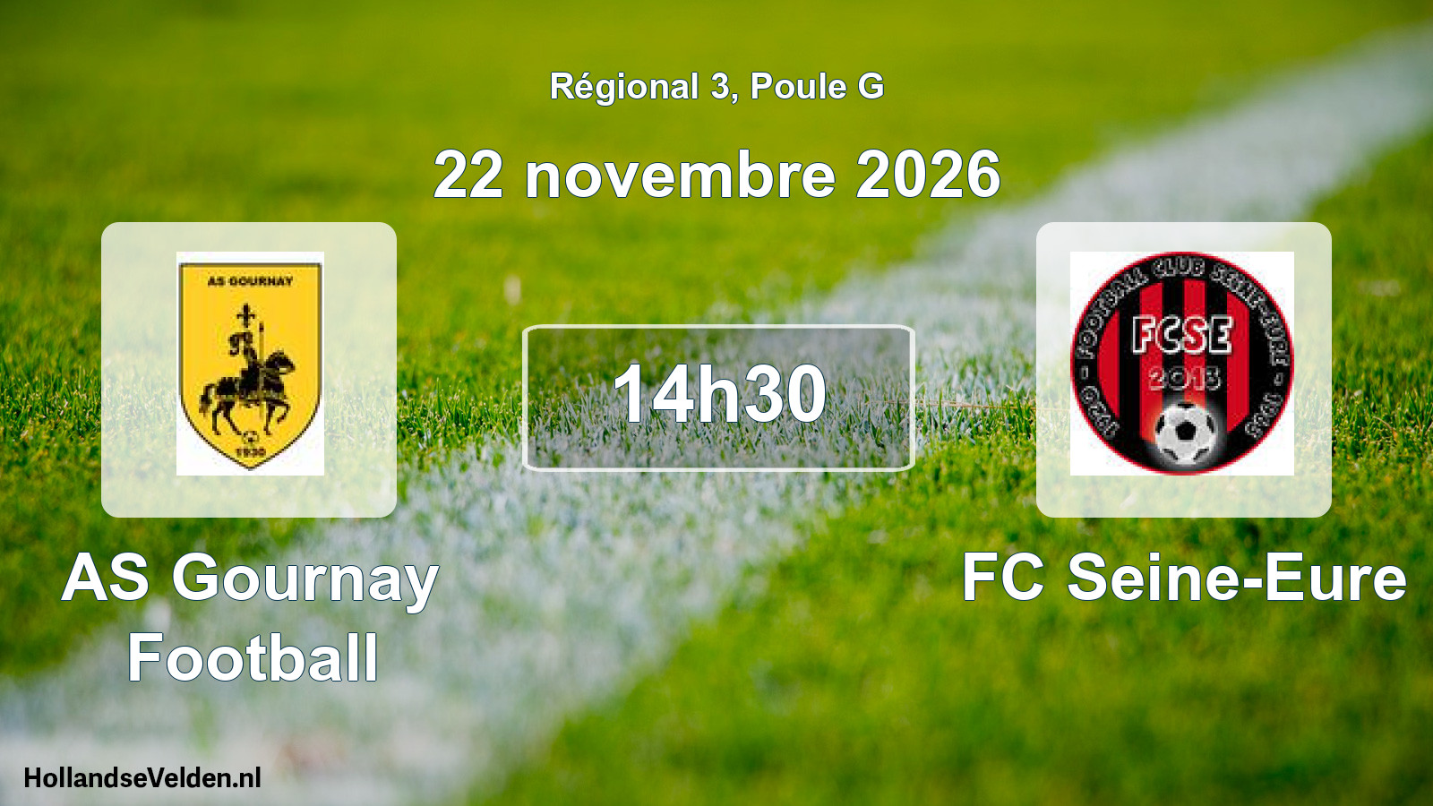Scheduled Match: AS Gournay Football - FC Seine-Eure (22 November 2026)