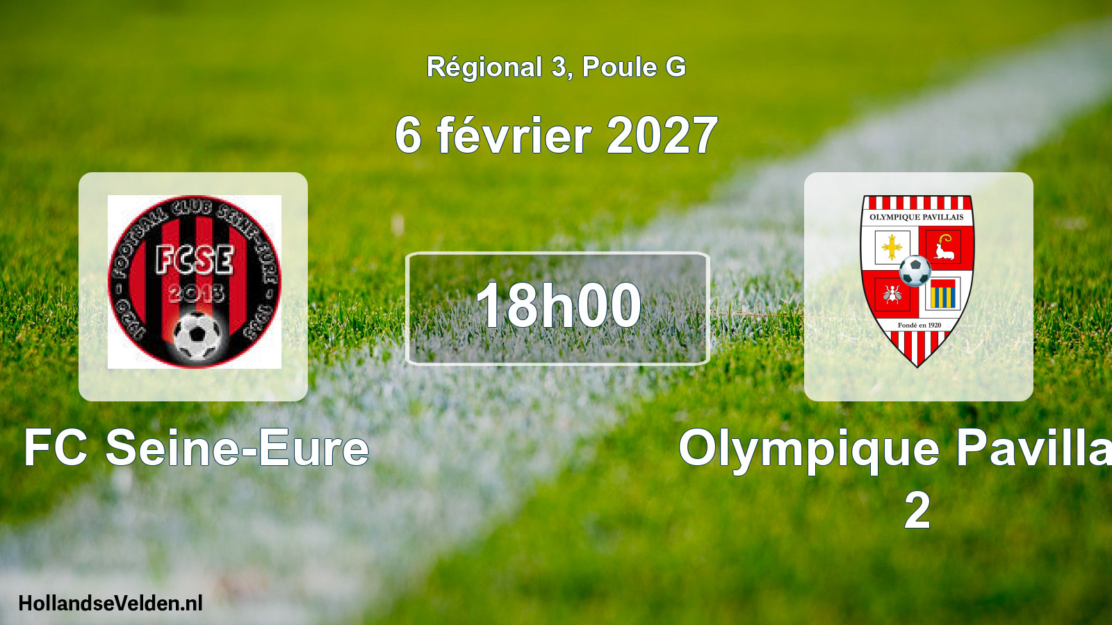 Scheduled Match: FC Seine-Eure - Olympique Pavillais 2 (6 February 2027)