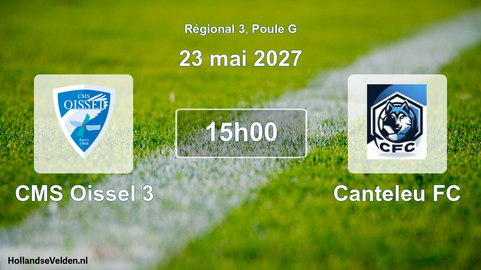 Match programmé: CMS Oissel 3 - Canteleu FC (23 mai 2027)