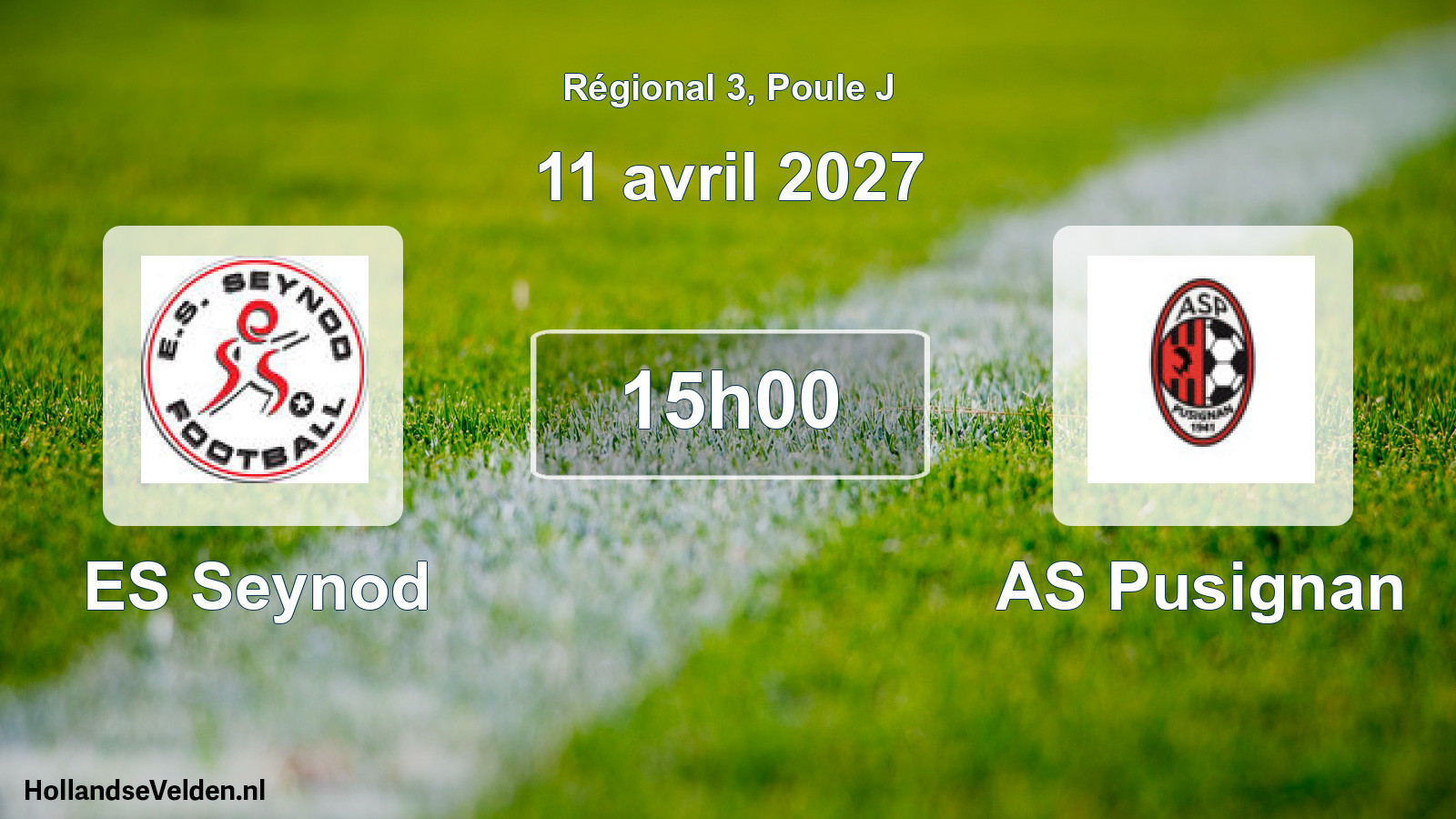 Match programmé: ES Seynod - AS Pusignan (11 avril 2027)