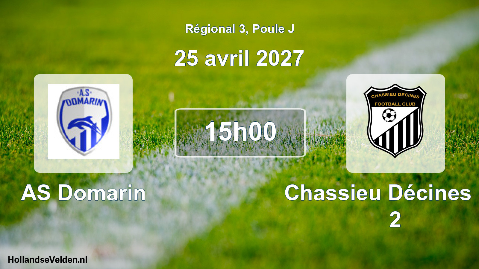 Scheduled Match: AS Domarin - Chassieu Décines FC 2 (25 April 2027)