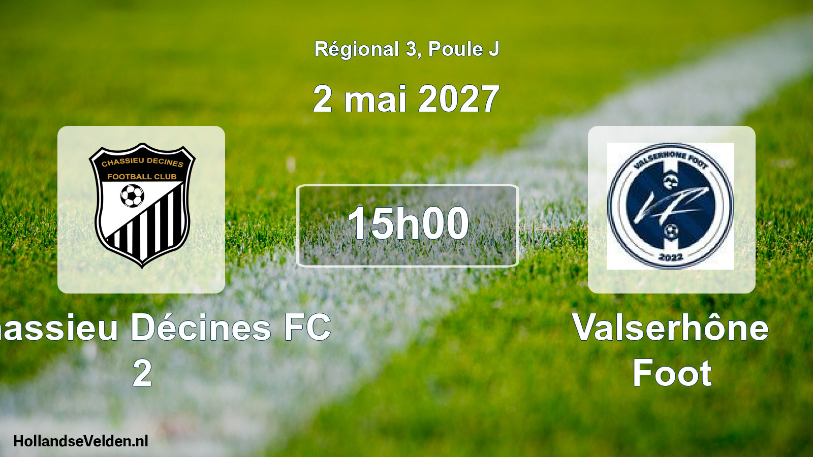 Scheduled Match: Chassieu Décines FC 2 - Valserhône Foot (2 May 2027)