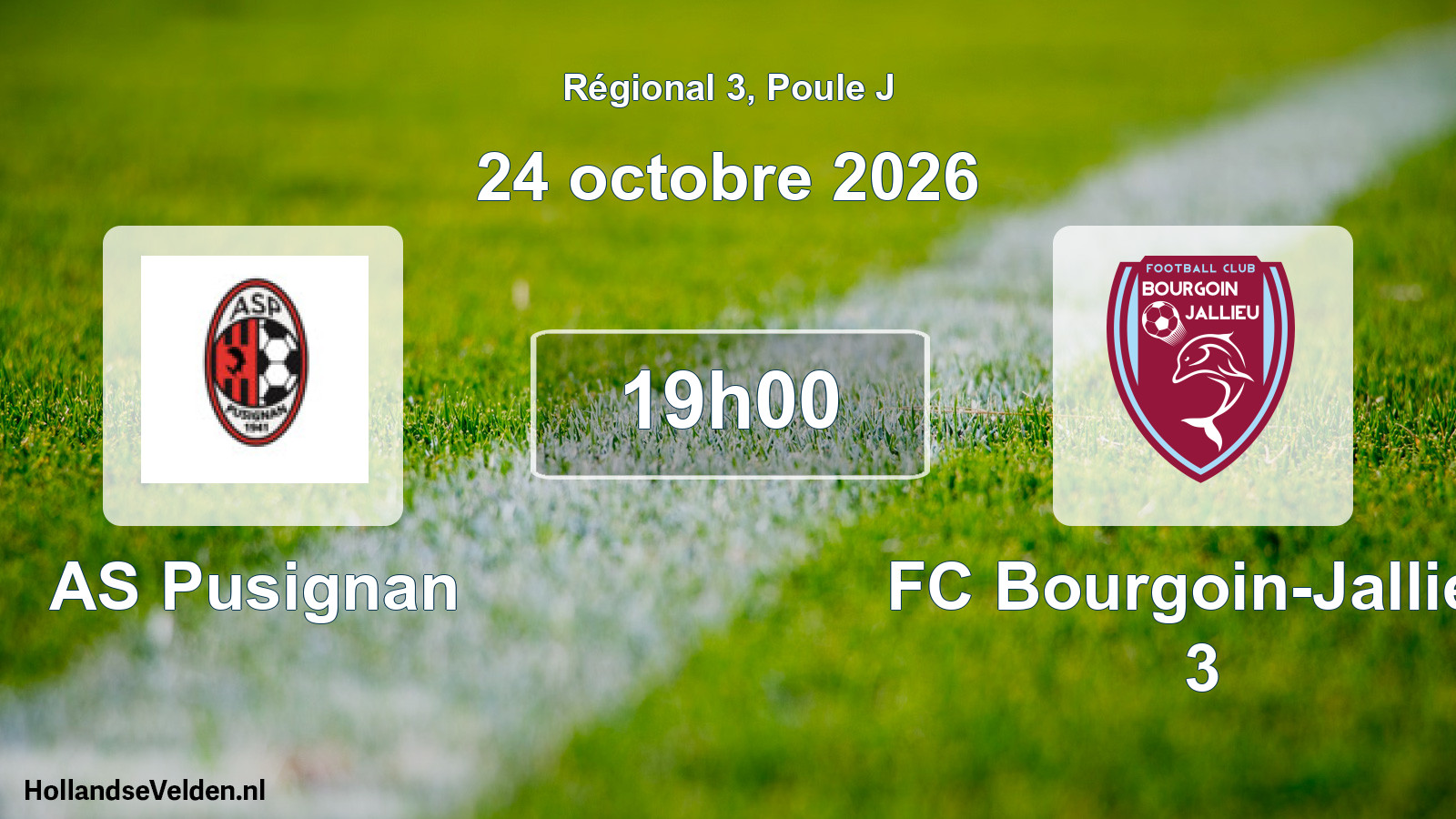 Scheduled Match: AS Pusignan - FC Bourgoin-Jallieu 3 (24 October 2026)
