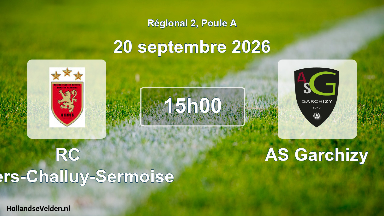 Scheduled Match: RC Nevers-Challuy-Sermoise - AS Garchizy (20 September 2026)