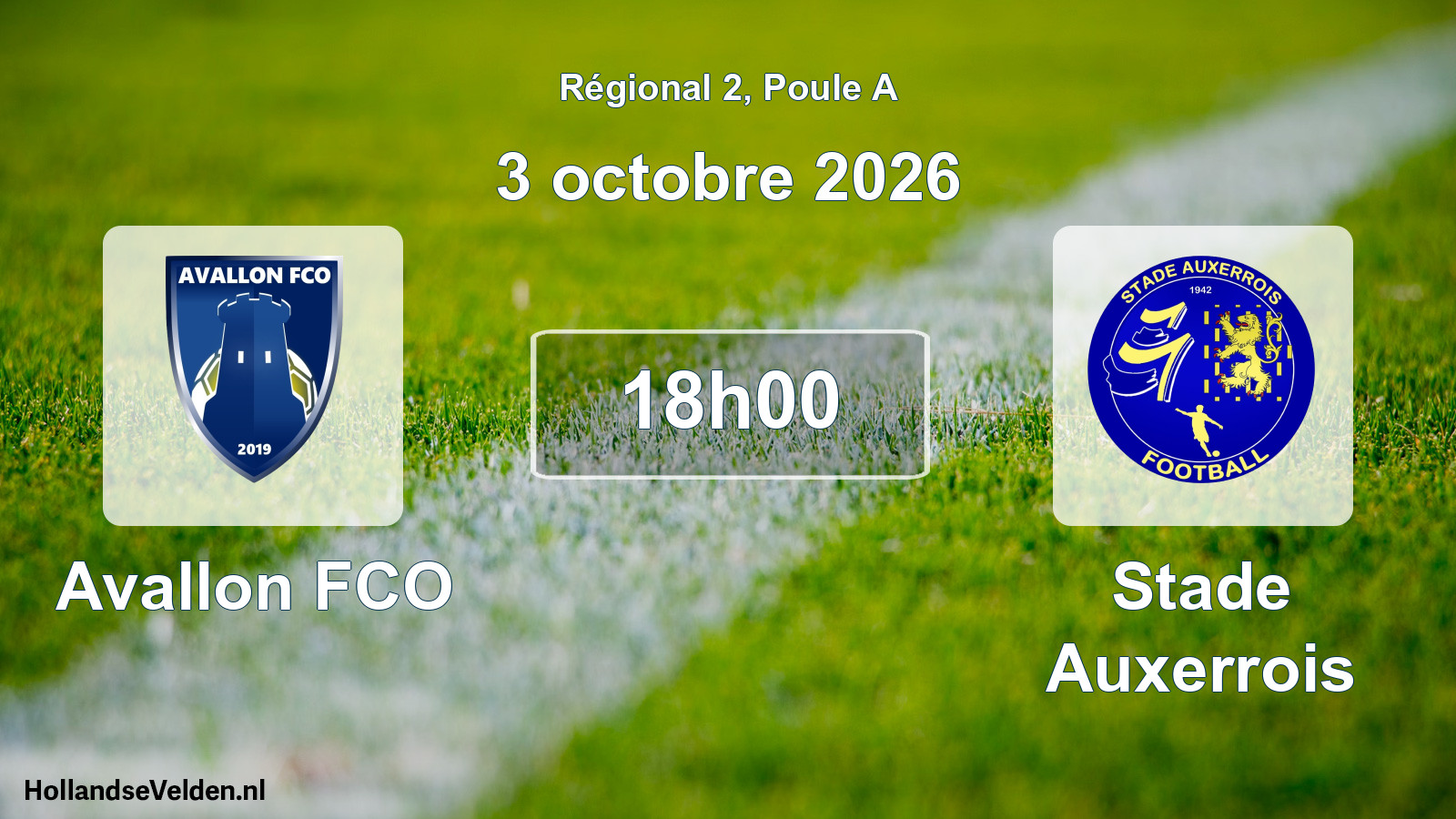 Scheduled Match: Avallon FCO - Stade Auxerrois (3 October 2026)